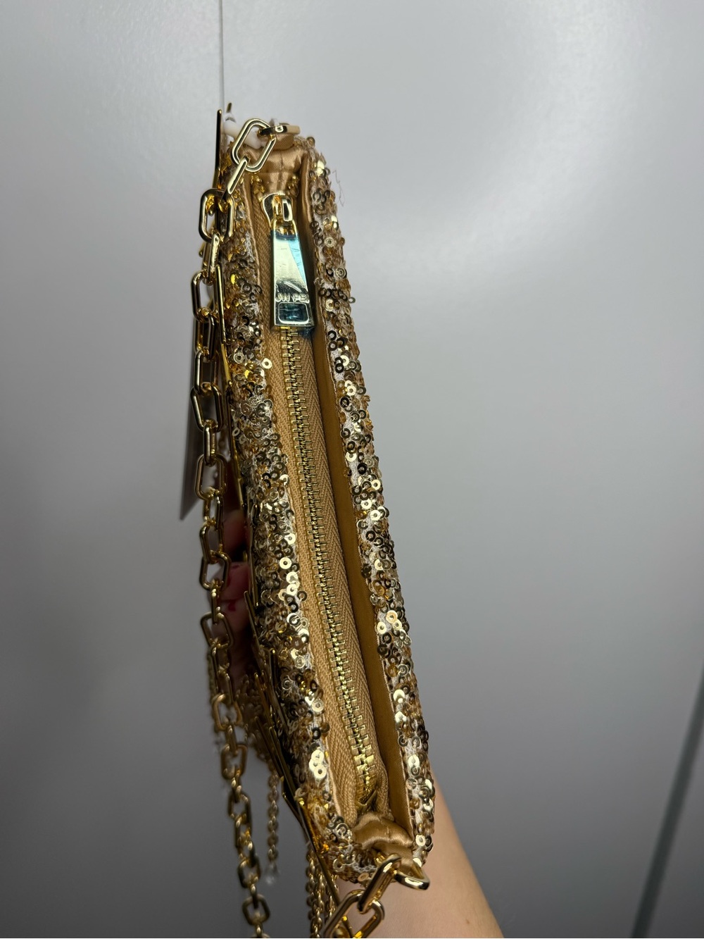 JW PEI Anika Star-Embellished Chain Bag in gold $159 NWT - Picture 8 of 10